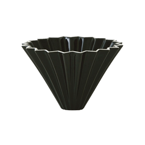 ceramic origami filter coffee dripper black